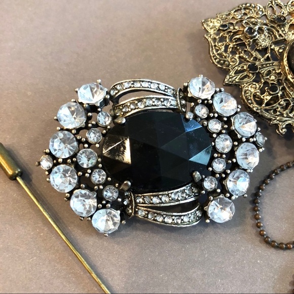 Victorian Style Goth BROOCHE & PENDANT BUNDLE - Picture 3 of 7